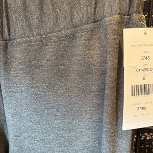 Charcoal Ponte Knit Pull-On Leggings